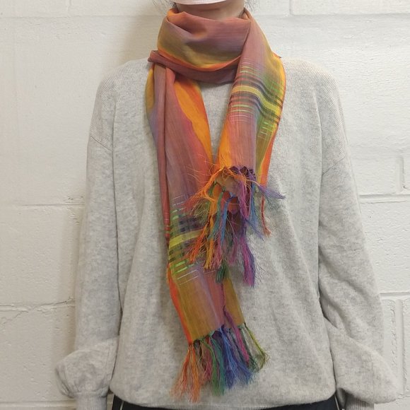 Le Bon Marche Poly/Cotton Scarf - Picture 1 of 3